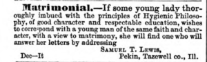 dating ad 1863