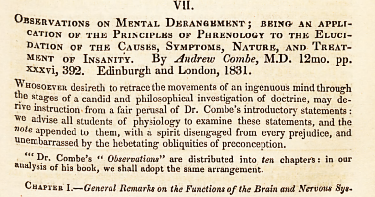 Phrenology, the Freud of the 19th C (Todd, Part IV)